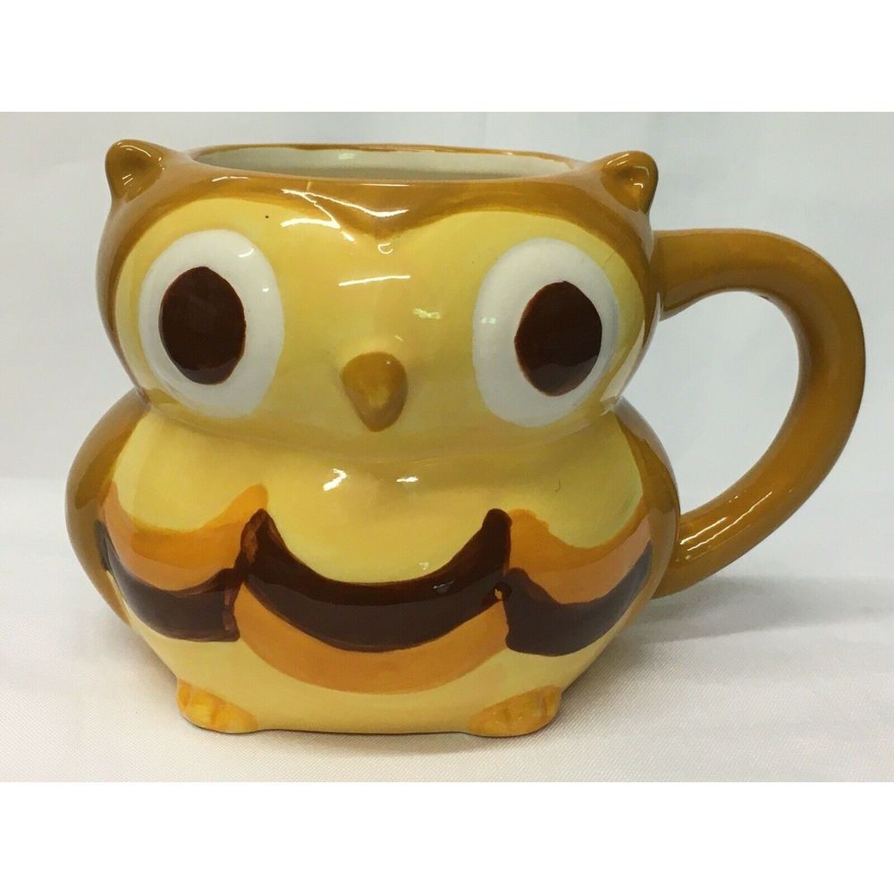 MESA Owl Ceramic 3D Mug for coffee tea soup